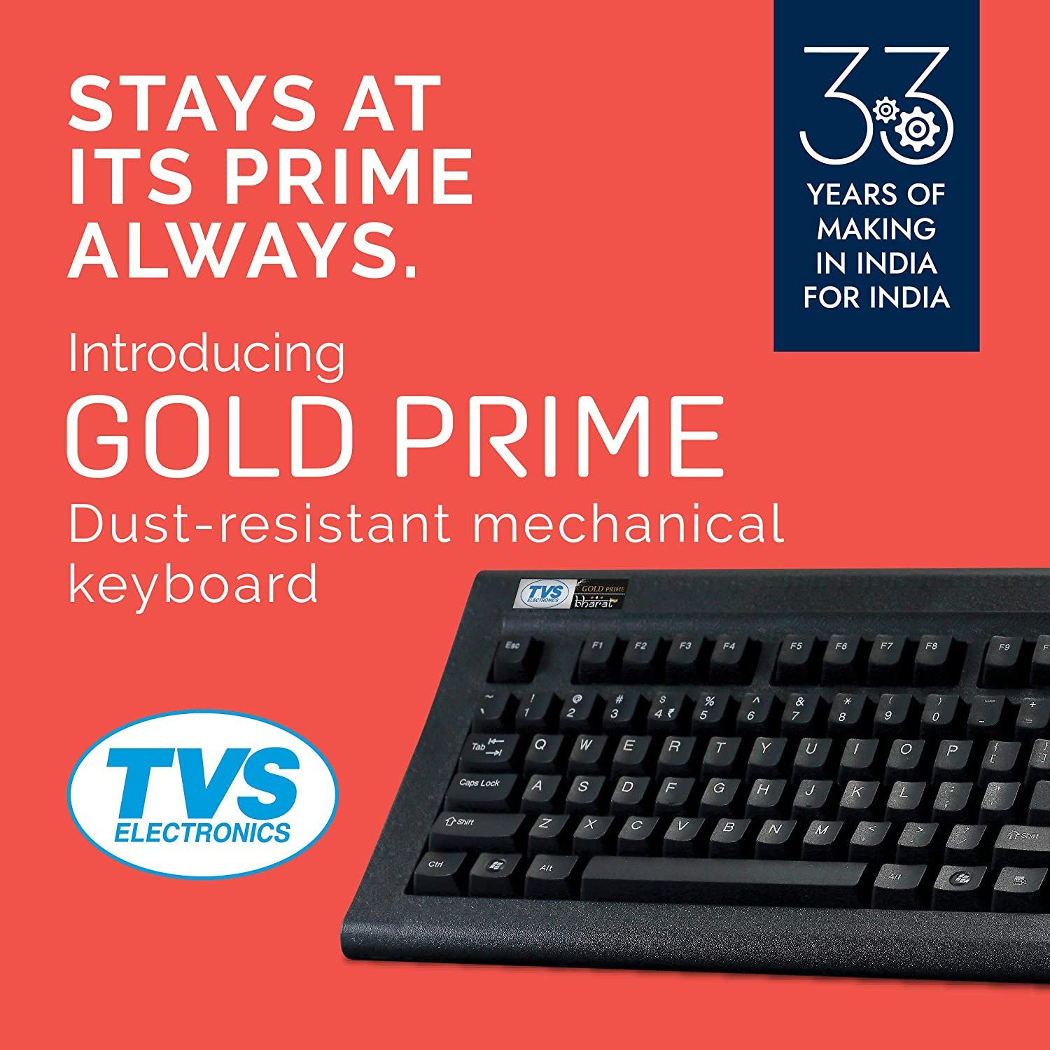 Gold Prime USB-A Mechanical Keyboard - Image 2